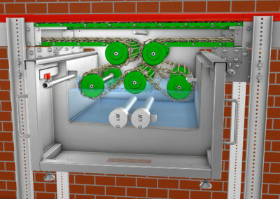 Förderketten Reinigungseinheit